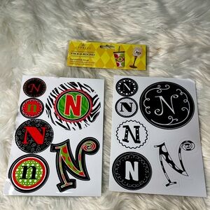 Letter- N. Love monograms? See if I have your initials!  Never out of style!